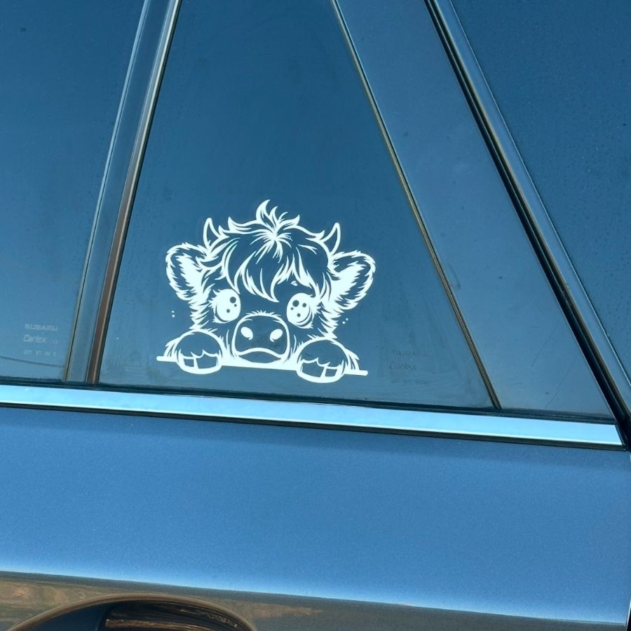 Vinyl Decal-Baby Highland Cow