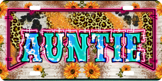 License plate-Auntie