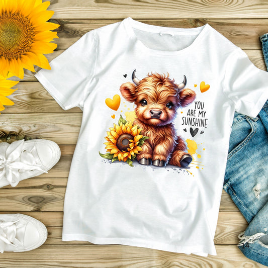 Highland Cow- You Are My Sunshine